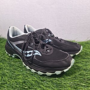 Saucony Excursion TR16 Trail Running Shoes  Black Blue Women Size 12 S10744-56